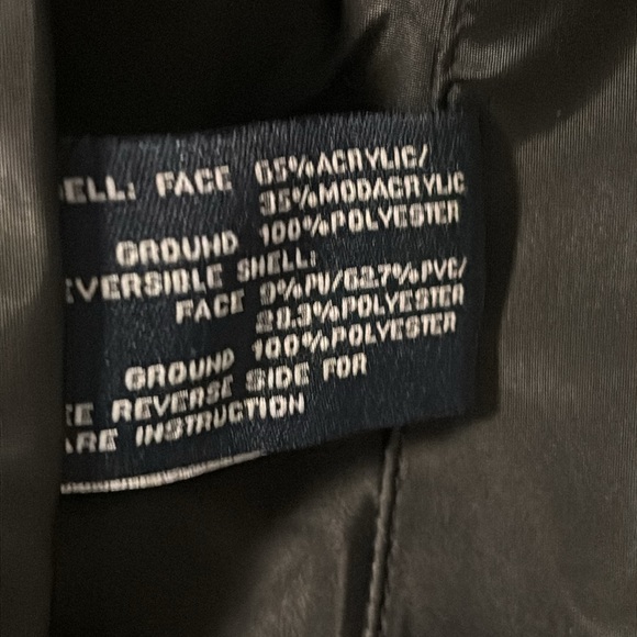 Blassport Reversible Faux Fur/Leather Jacket Medium - Picture 10 of 11